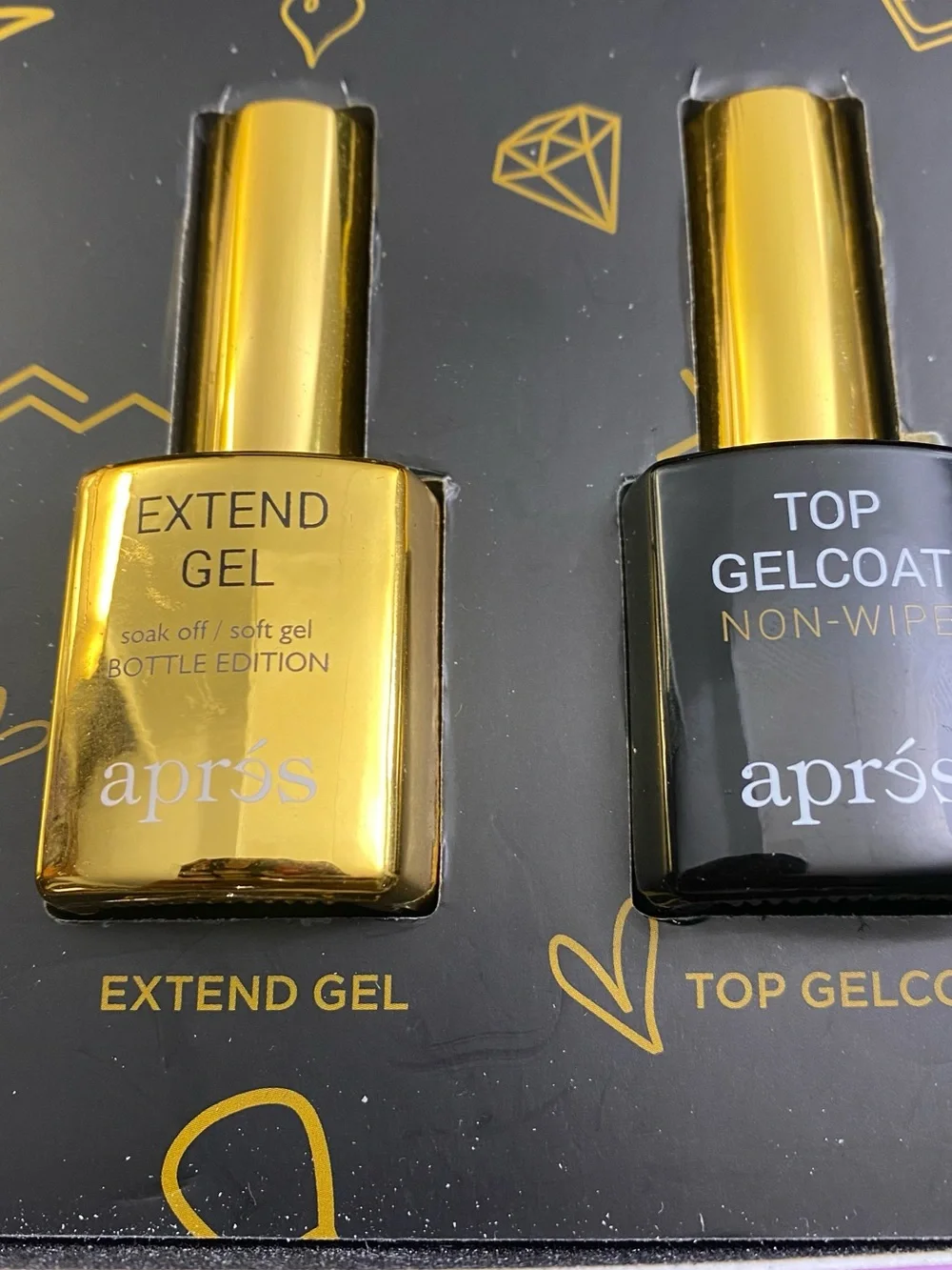 après Portable Gel Nail Kit in Black & Gold